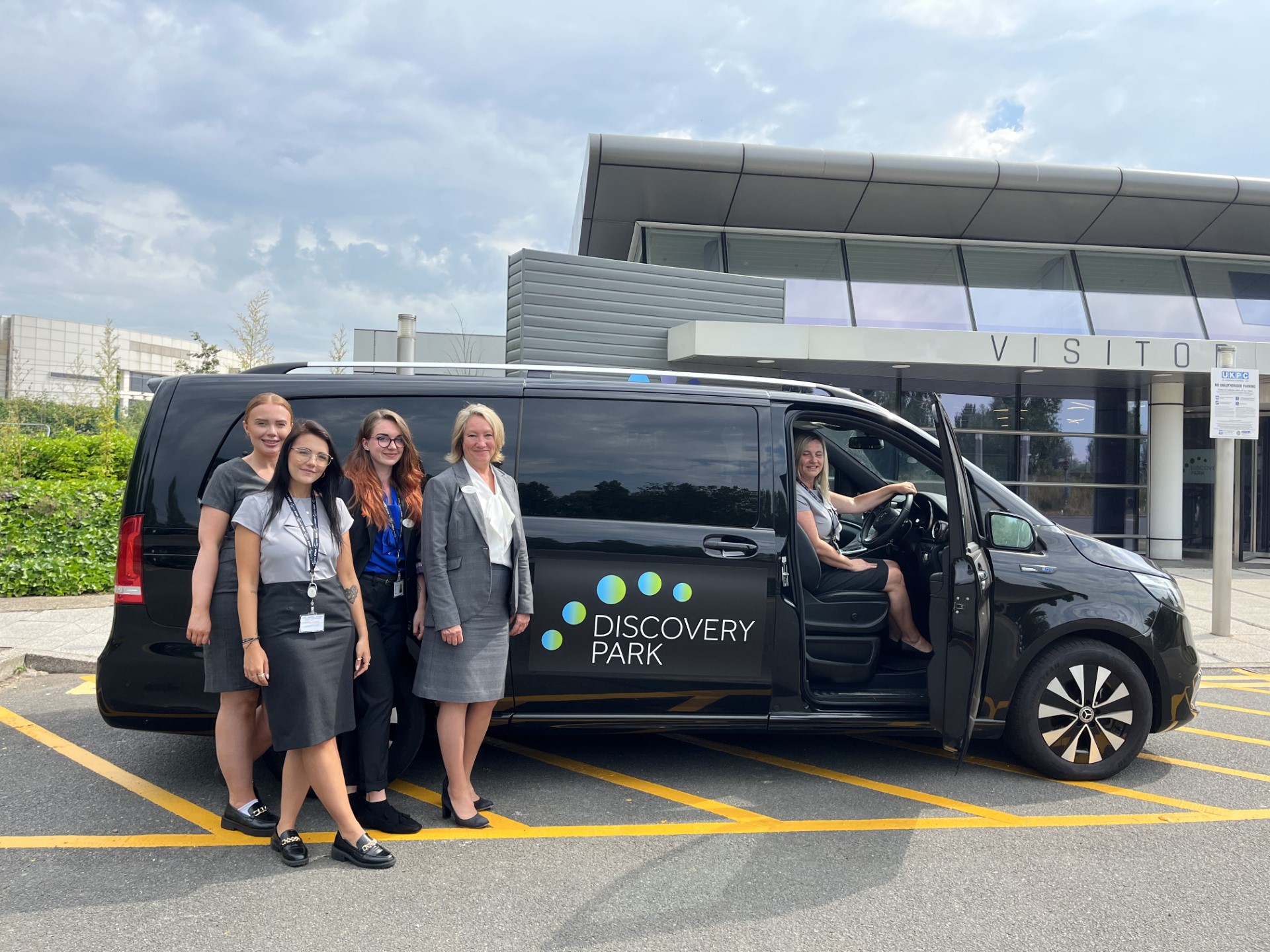 The New Shuttle Service With The Discovery Park Visitor Centre Team 