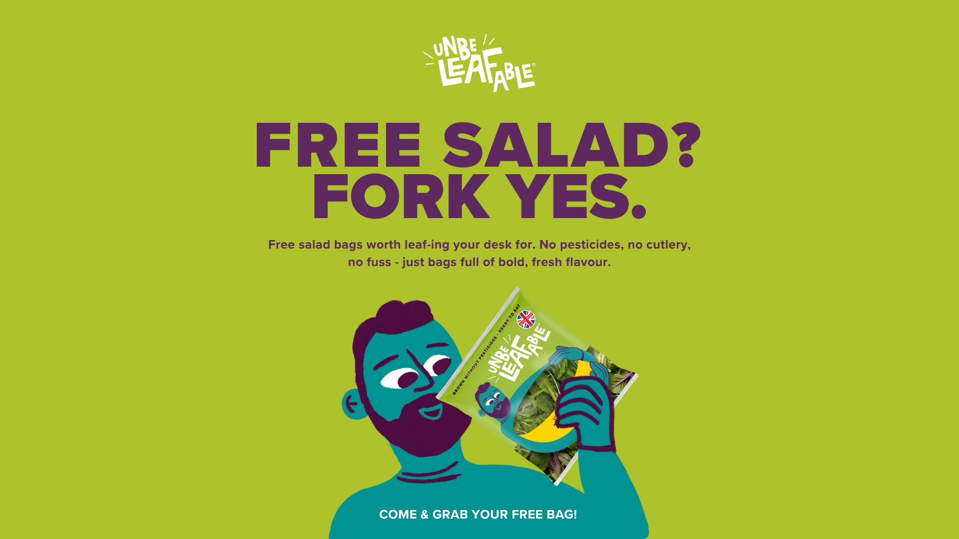 Unbe-leaf-able Free Salad
