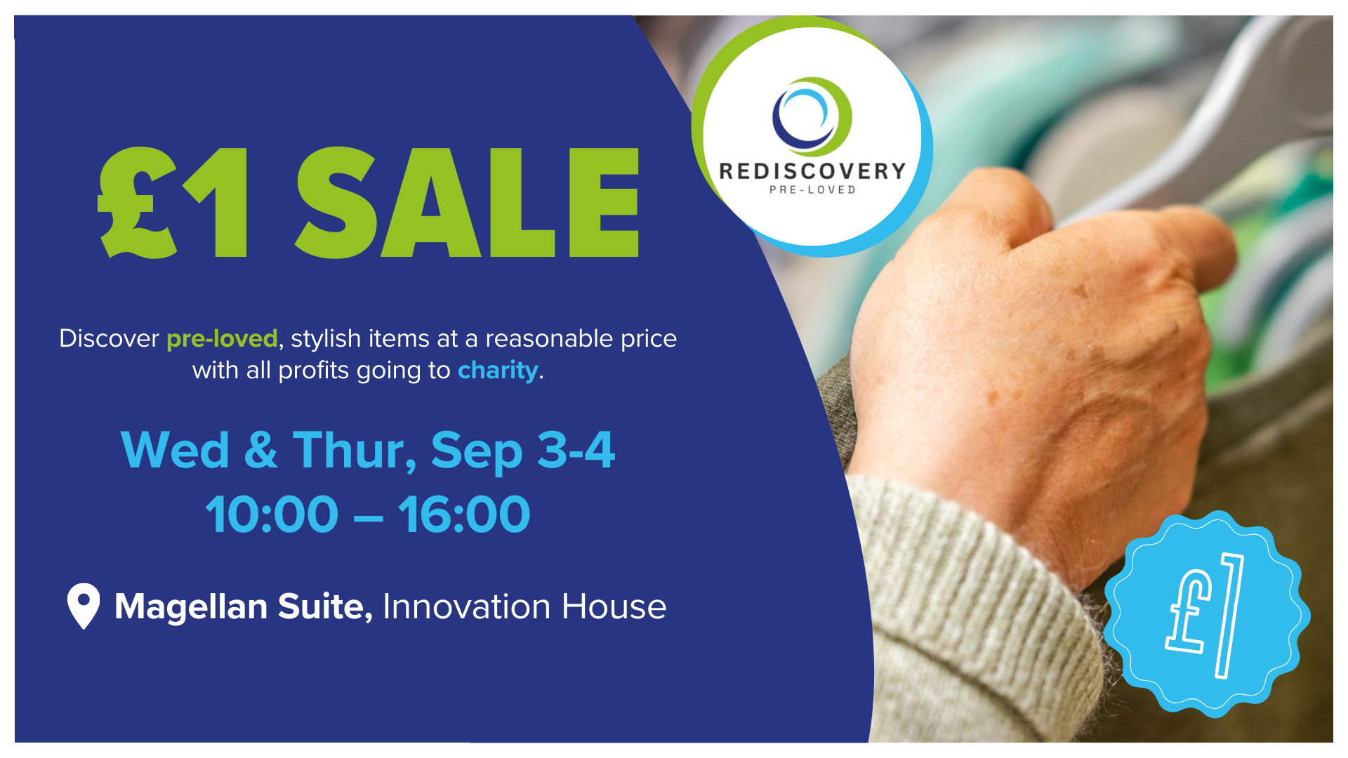 £1 Rediscovery Charity Sale