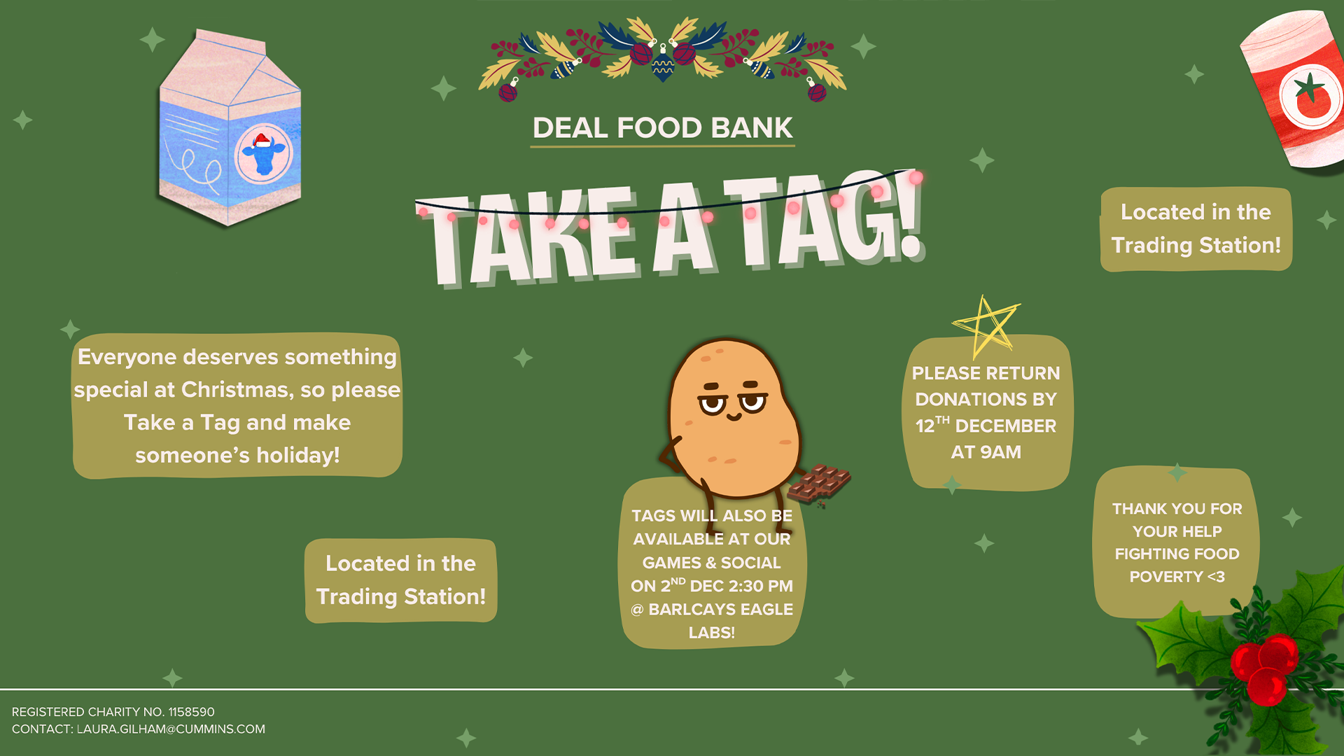 Deal Food Bank – Take A Tag! Charity Collection